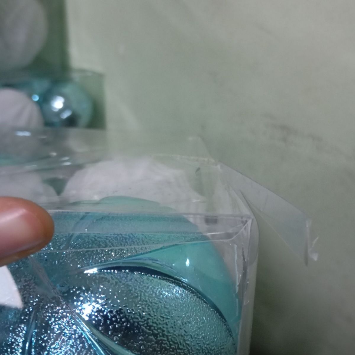 Уценка.  Новорічні прикраси C 67569 (32) 34 штуки, кульки, у слюді   - Повреждена упаковка,  фото 3