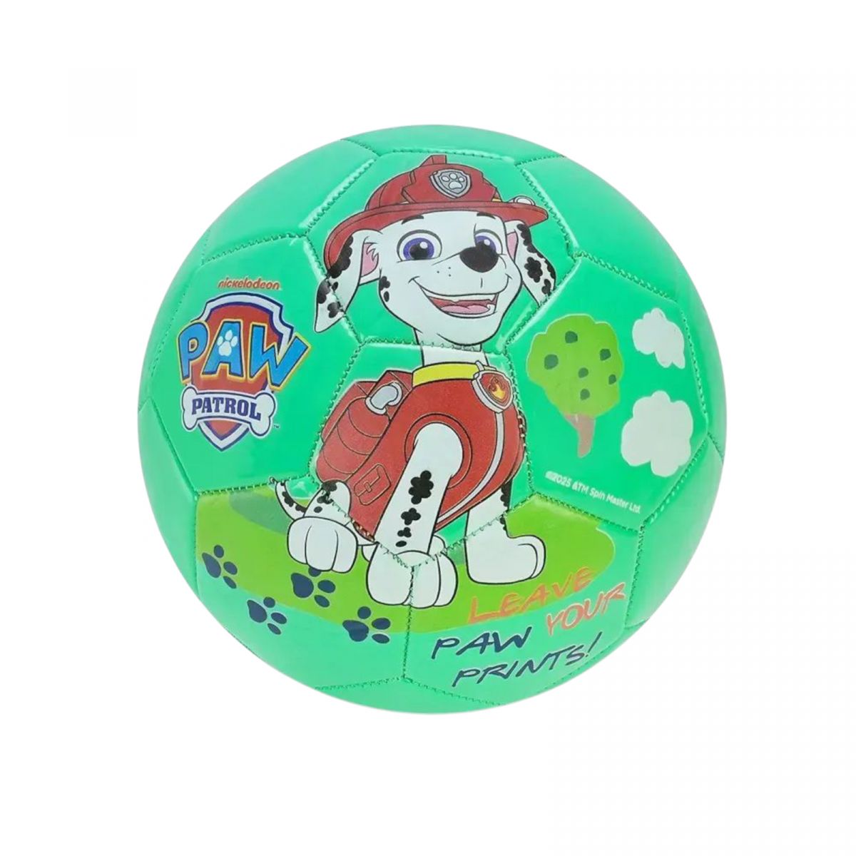 Мяч футбольный №3, Paw Patrol PVC зеленый  фото 3