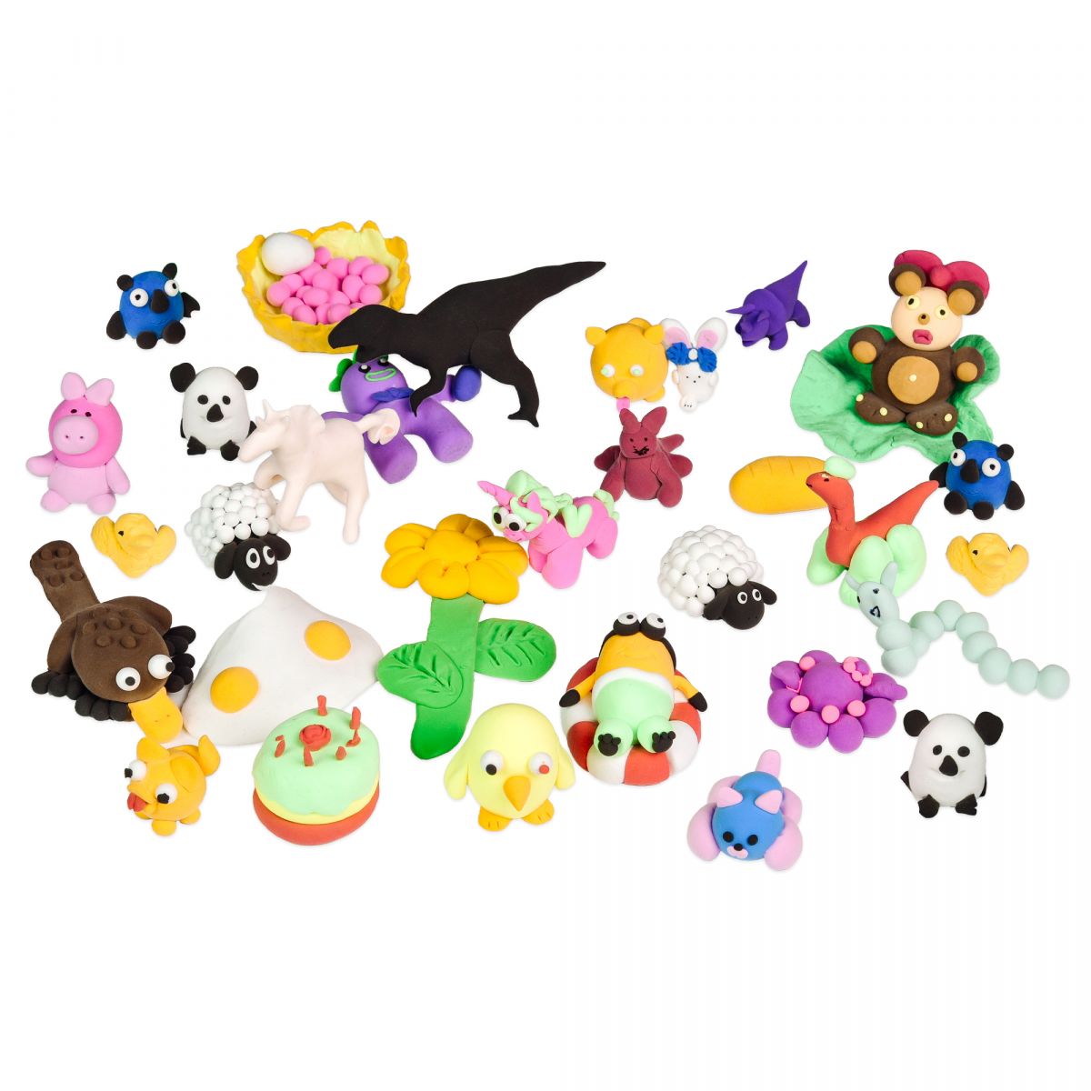 Набір для творчості (повітряний пластилін) "UʼDO Clay.  24 шт" брикет 10г (30838)  фото 3