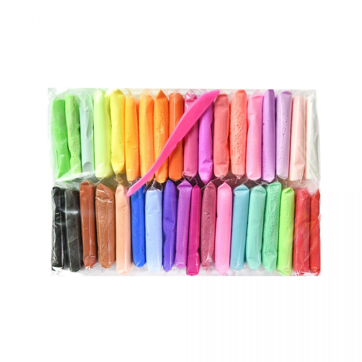 Набір для творчості (повітряний пластилін) "UʼDO Clay" 36 шт, брикет 10 г (укр)  фото 3