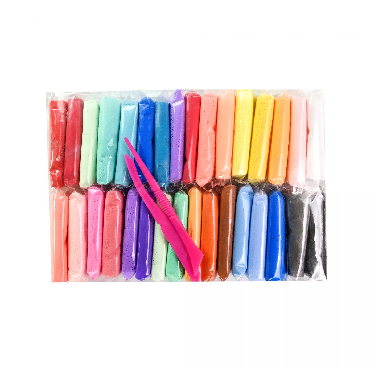 Набір для творчості (повітряний пластилін) "UʼDO Clay" 32 шт, брикет 6 г (укр)  фото 3