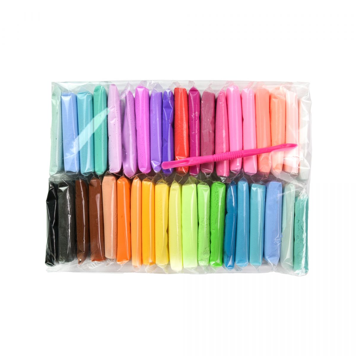 Набір для творчості (повітряний пластилін) "UʼDO Clay 38 шт, брикет 6 г (укр)  фото 3