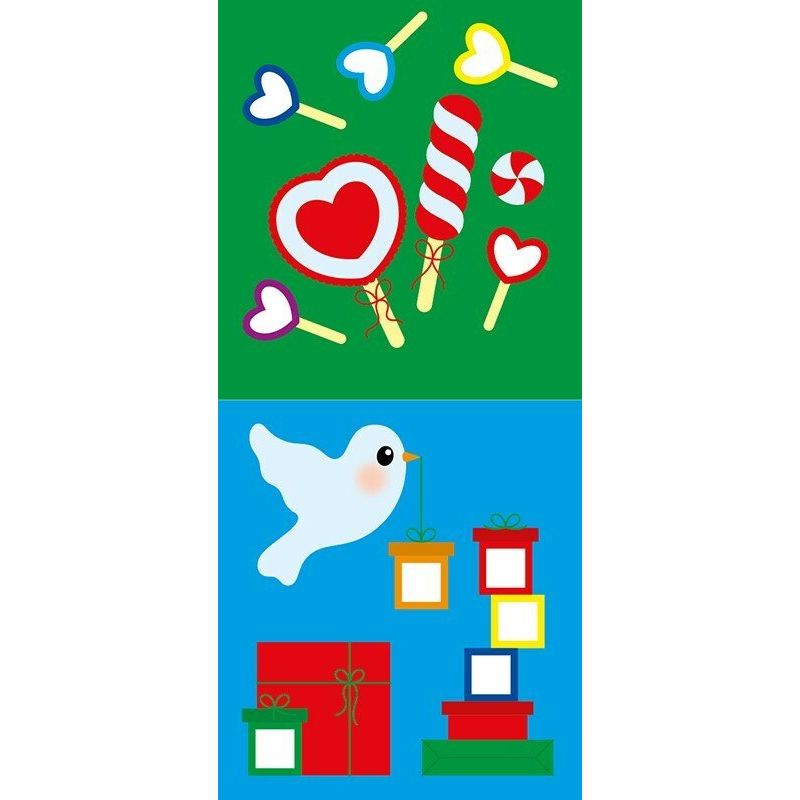 Мозаїка з наліпок : Ялинка.  Форма  фото 3