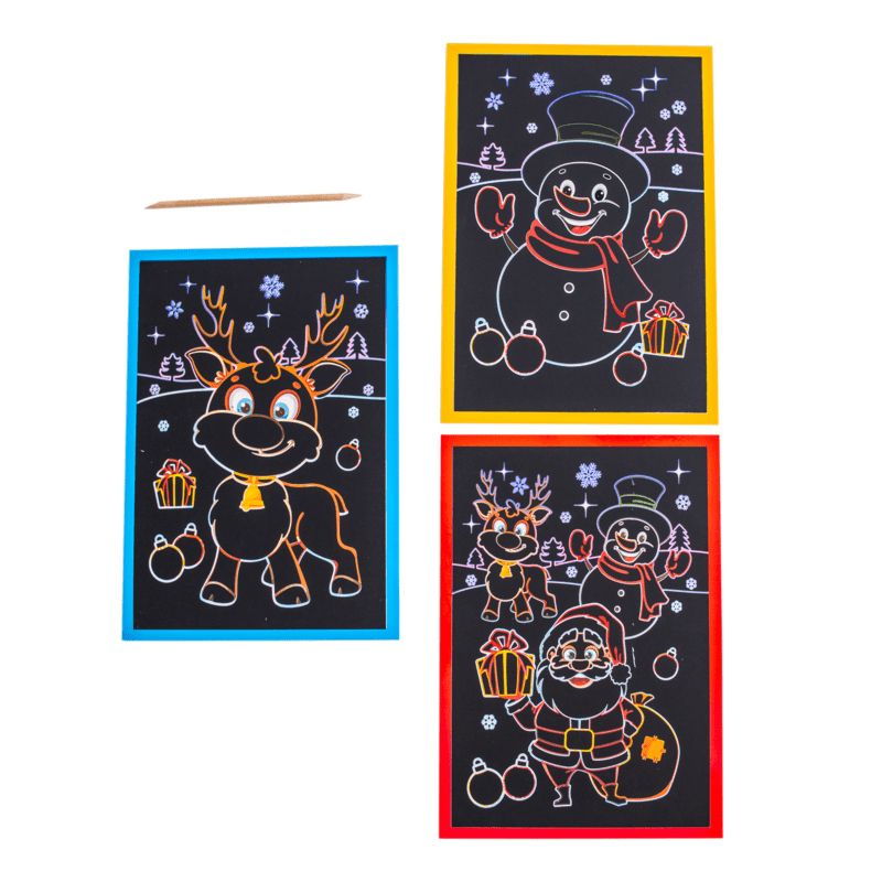 Кольорові гравюри та розмальовки.  Новорічні  фото 3