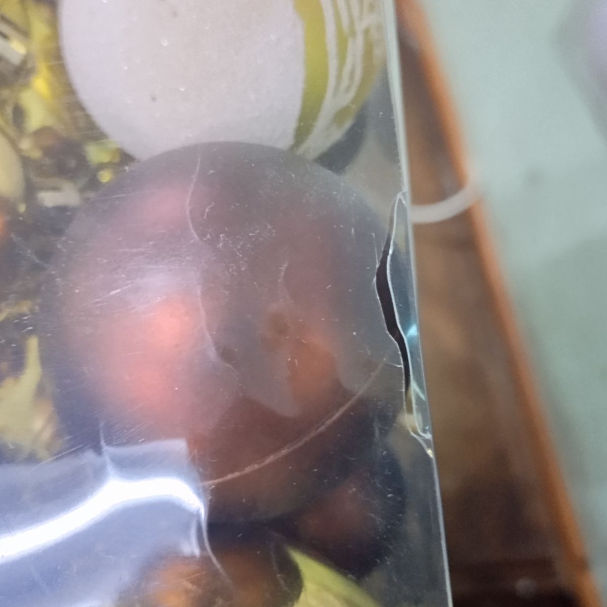 Уцінка.  Новорічні прикраси, 34 штуки, кульки, в коробці   - Пошкоджене пакування  фото 3