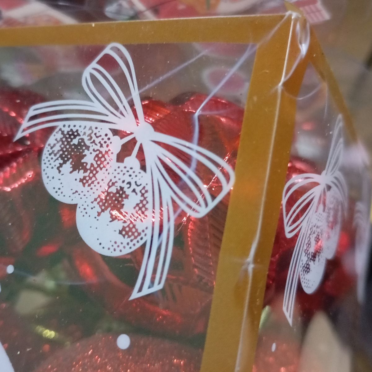 Уценка.  Новорічні прикраси, 16 штук, кульки, D=5 см, у слюді   - Повреждена упаковка  фото 3