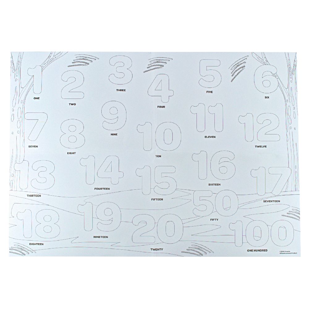 Розмальовка Crayola “Навчальні плакати: Джунглі” з олівцями  фото 3