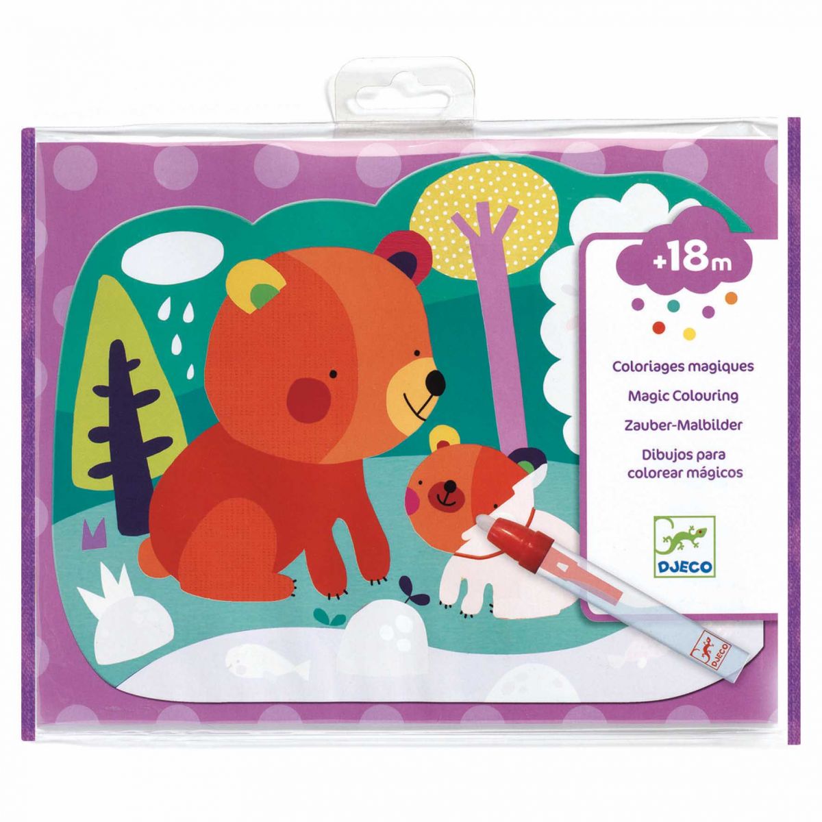 Художній комплект DJECO для малювання водою "Що заховано в лісі?"  фото 3