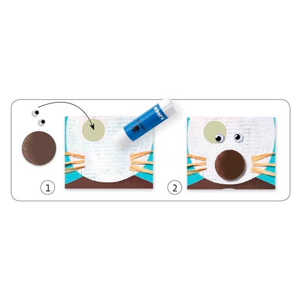 Художній комплект DJECO Колаж для самих маленьких 4 фігурки  фото 3