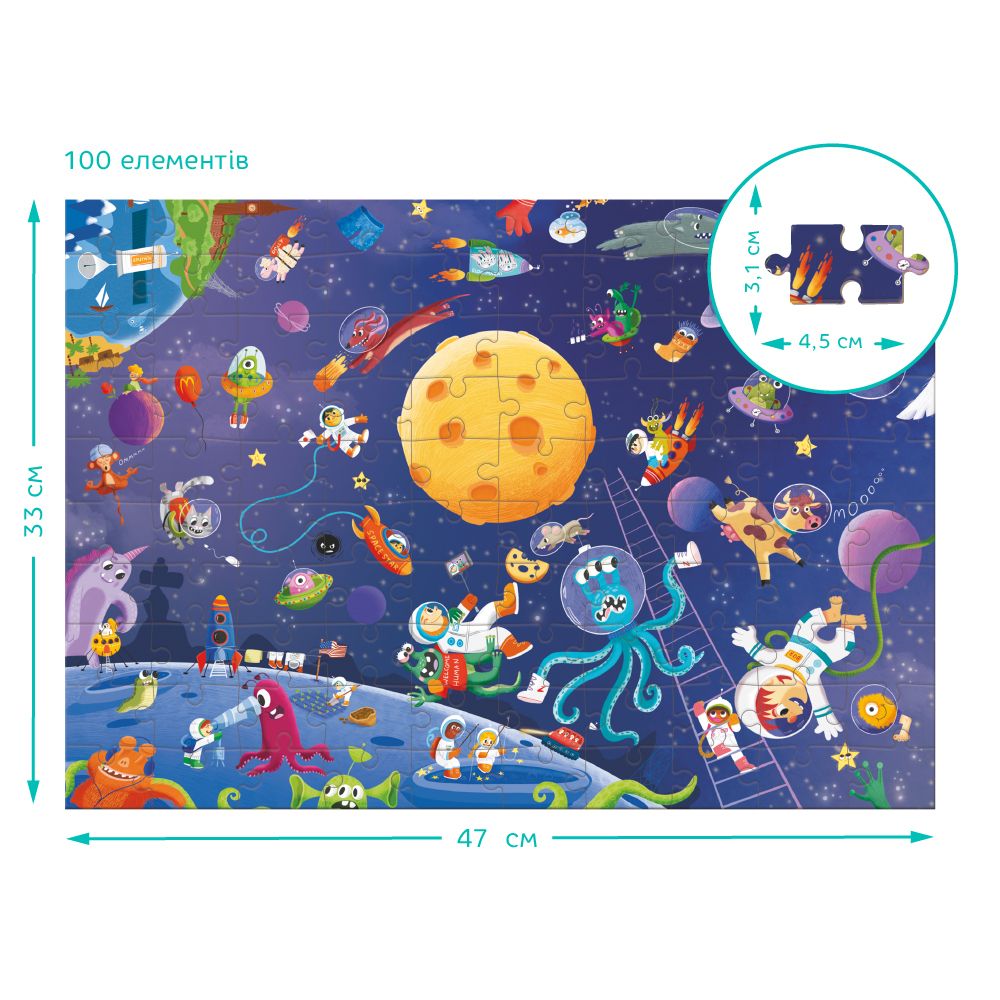 Пазл.  Ищи и находи «Безумный космос»  фото 3