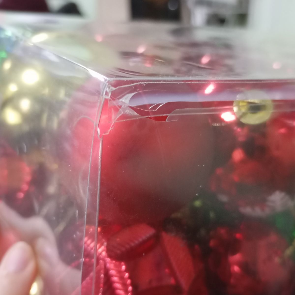 Уценка.  Новорічні прикраси C 67572 (32) 34 штуки, кульки, у слюді   - Повреждена упаковка  фото 3