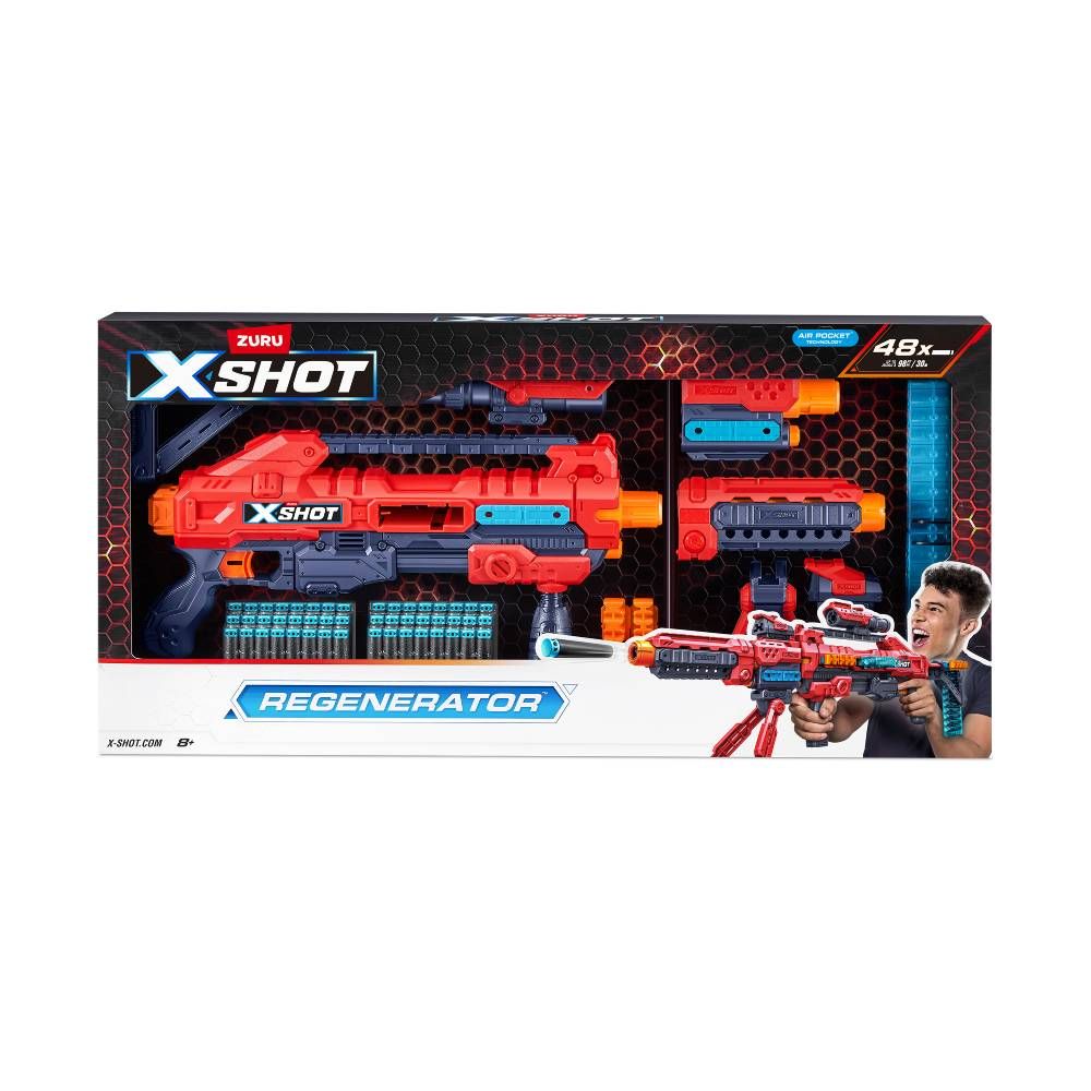 Набор быстрострельных бластеров "X-Shot.  Excel Regenerator" (48 патронов)  фото 3