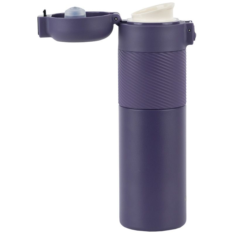 Термос з термодатчиком 450 мл,  фіолетовий  фото 3