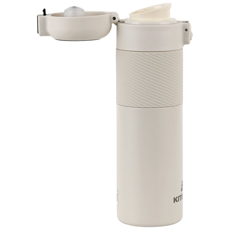 Термос з термодатчиком 450 мл,  бежевий  фото 3