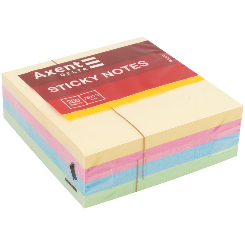 Блок паперу з клейким шаром75x75мм,250арк, паст. куб  фото 3