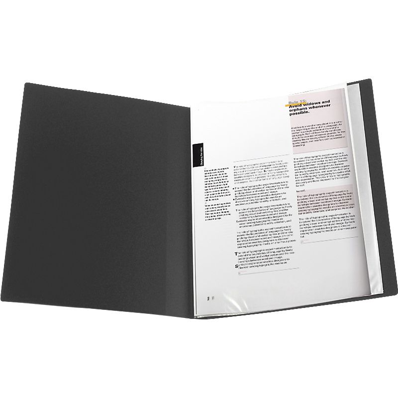 Дисплей-книга 20 файлів, чорна  фото 3