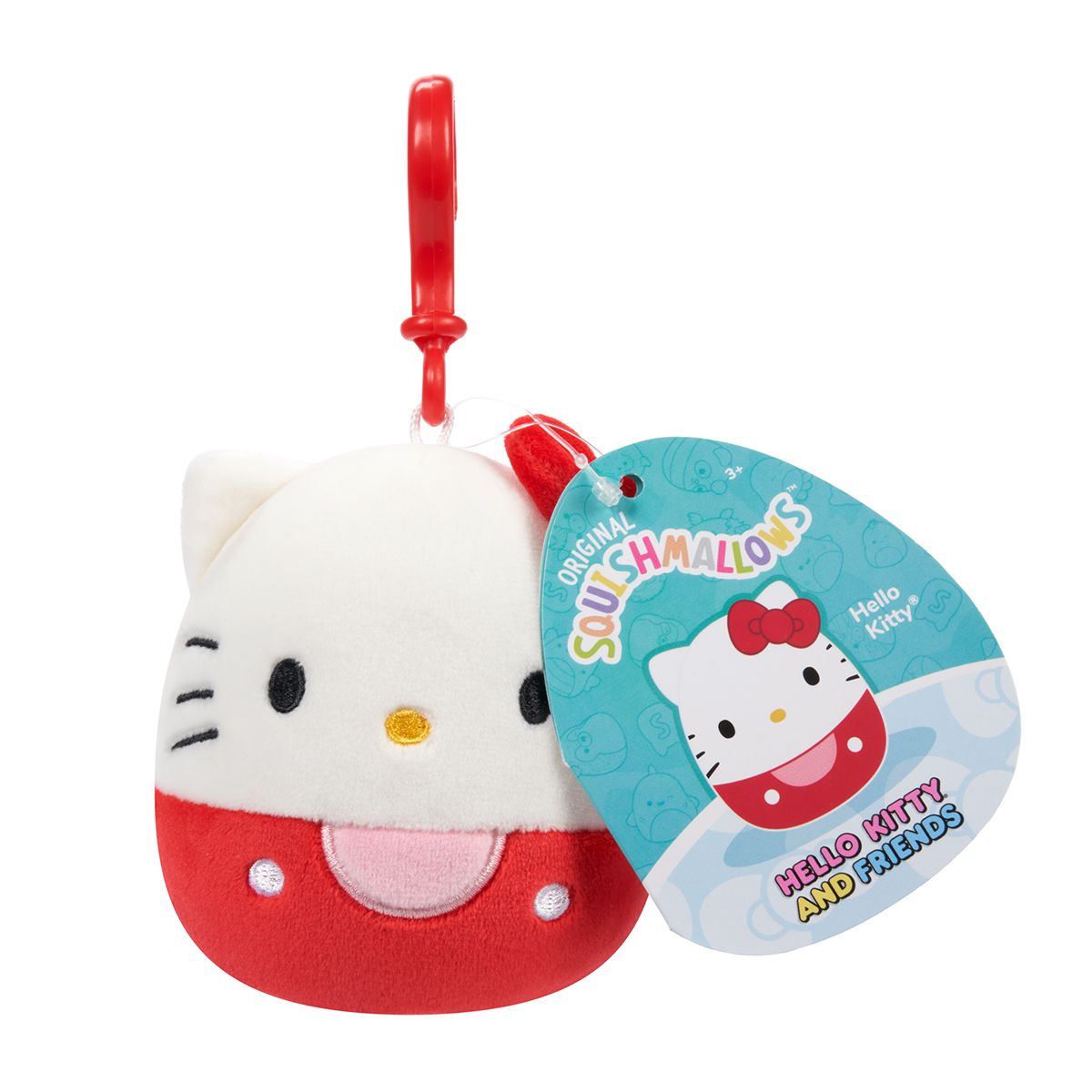 М'яка іграшка на кліпсі Squishmallows - Хелоу Кітті (9 cm)  фото 3