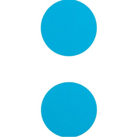 Значки світловідбиваючі, набір, блакитні  фото 3