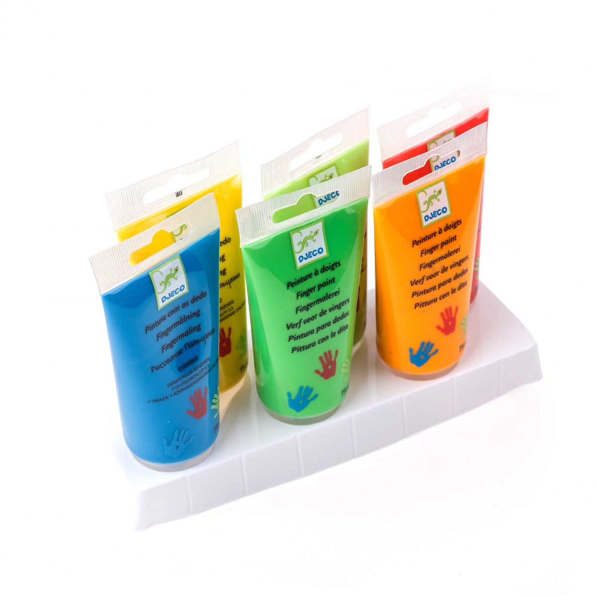 Фарби пальчикові, набір на 6 кольорів  фото 3