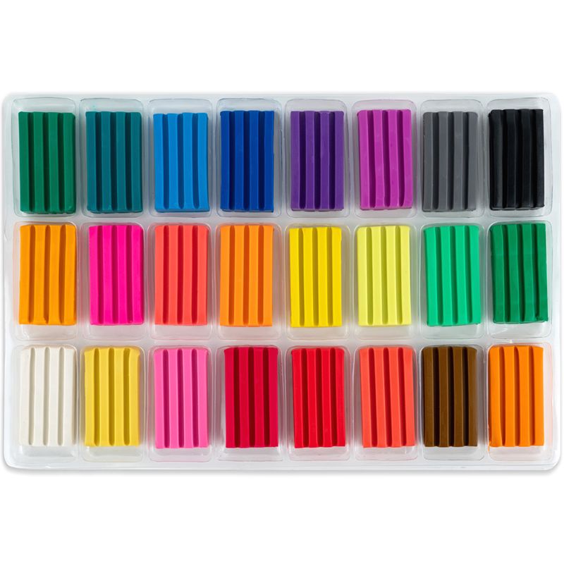 Пластилін восковий, 24 кольори, 480 г.  HK  фото 3