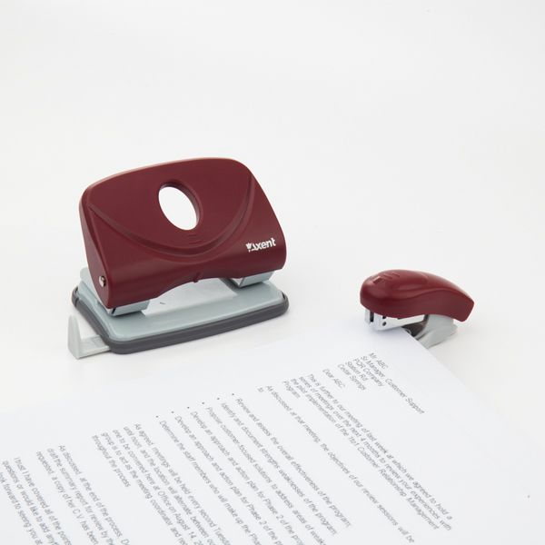 Степлер Welle-2 пласт. , №24/6, 10 л. , красный  фото 3