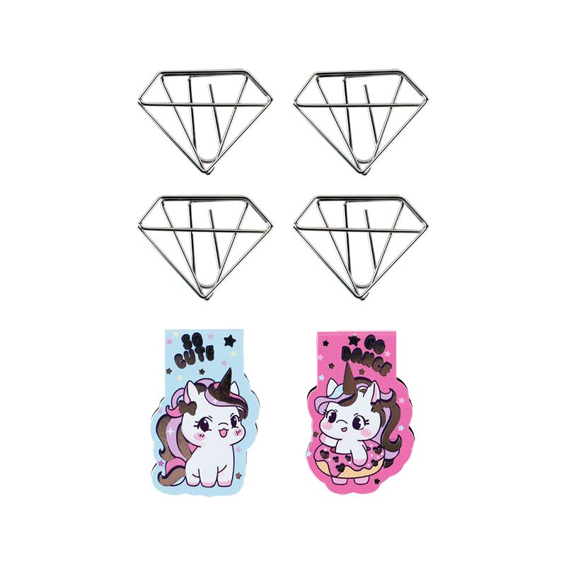 Набір магнітних закладок з фігурними скріпками Diamond  фото 3