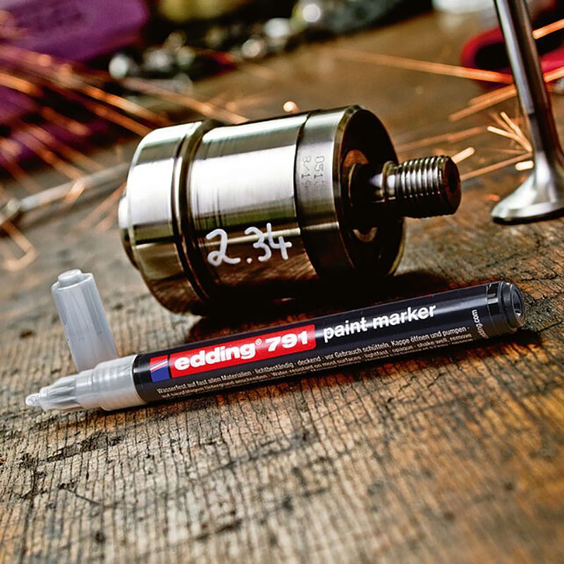 Маркер Paint e-791 1-2 мм круглый жёлтый  фото 3