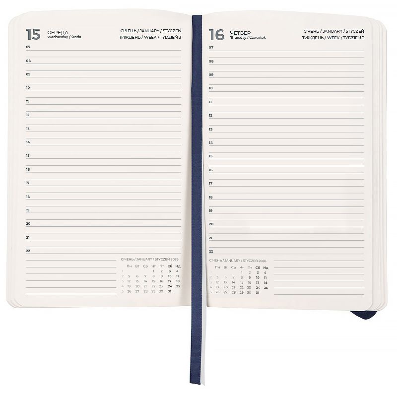 Щоденник 2026 Pocket Strong, 104*146, синій  фото 3