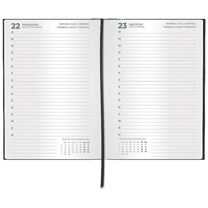 Щоденник 2026 Classic Style, 145*210, с/т чорний  фото 3
