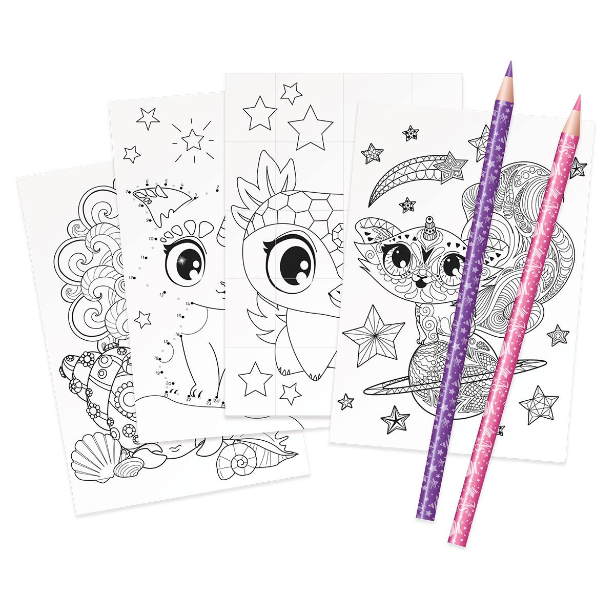 Потрійний пенал з наповненням – Кристалія  фото 3