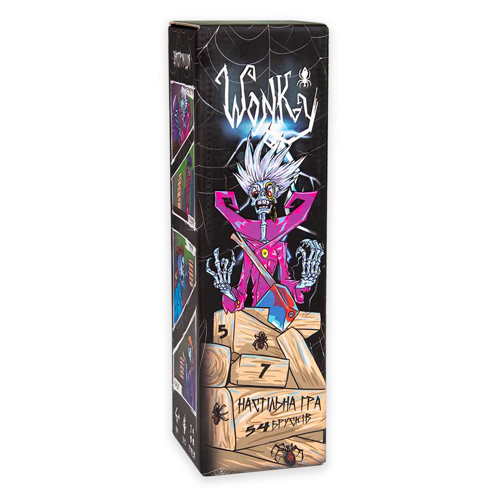 Розважальна гра "Wonky.  Дженга" деревʼяна, українською мовою  фото 3