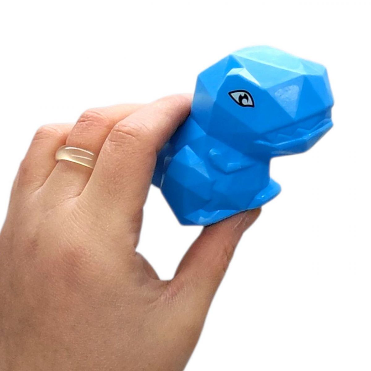 Пирамидка пластиковая "Динозаврик" 7 уровней, наклейки, в сетке (27 см) микс видов  фото 3