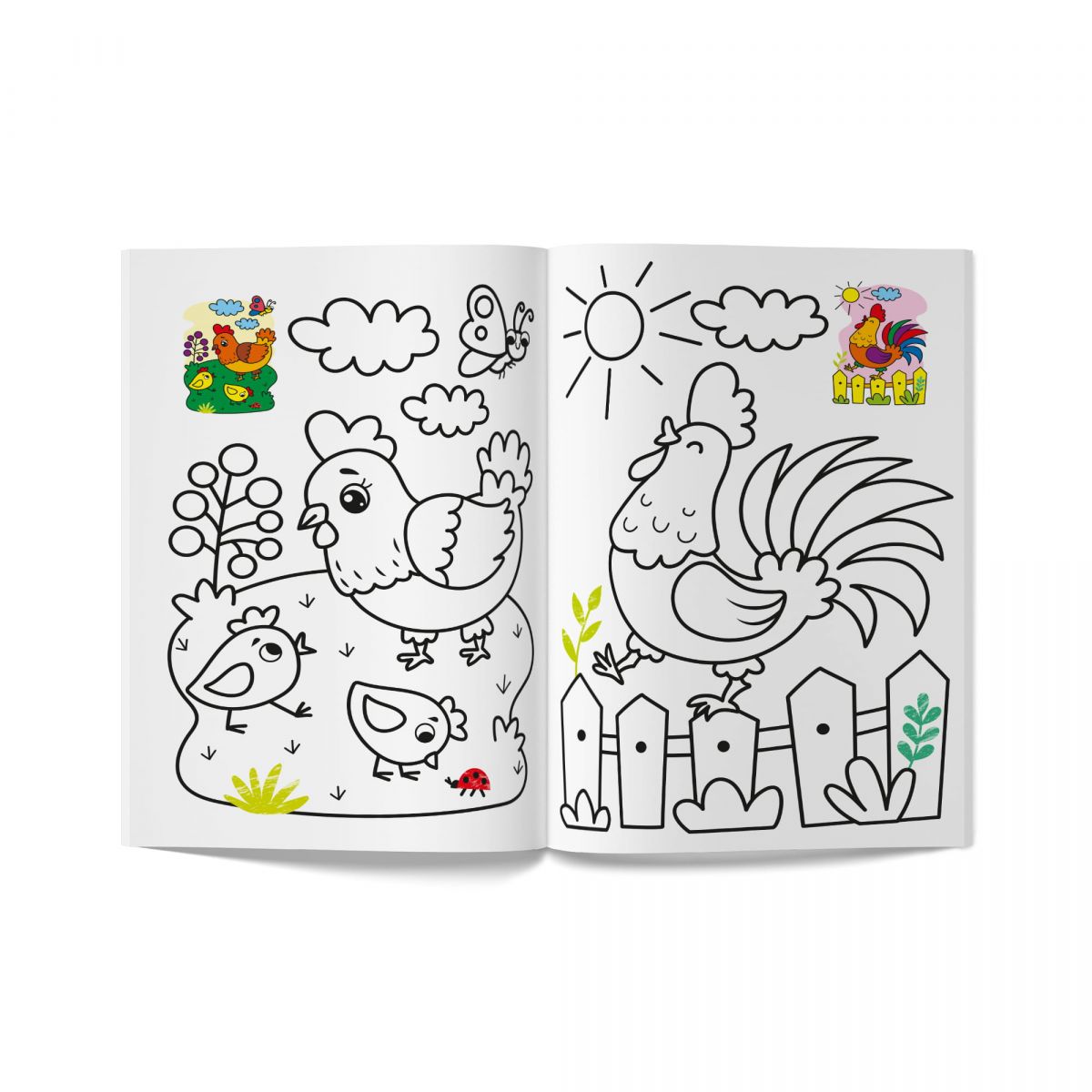 Книга розмальовка "Кольорованка.  Ферма"  фото 3