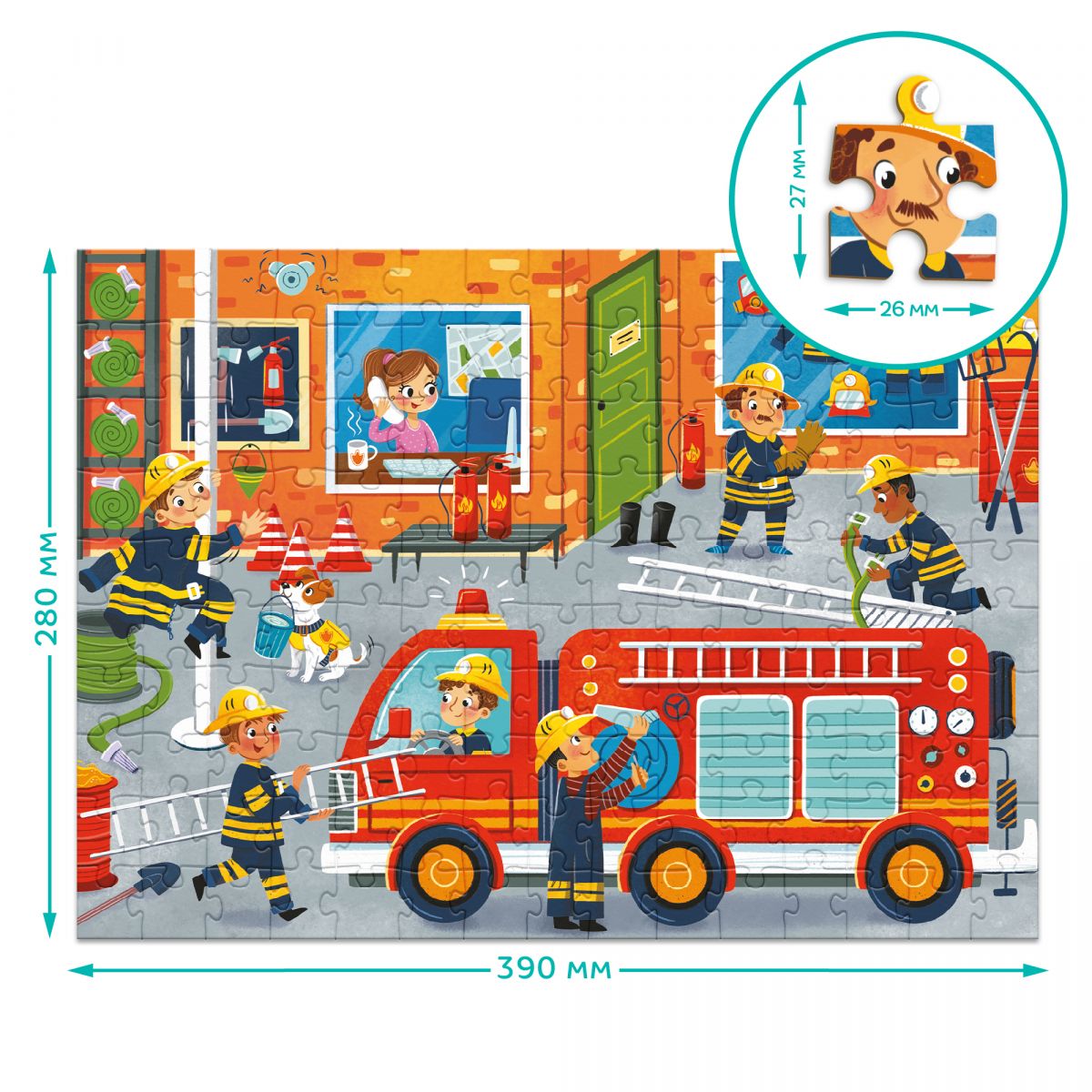 Пазл «Професії.  Пожежник»  фото 3