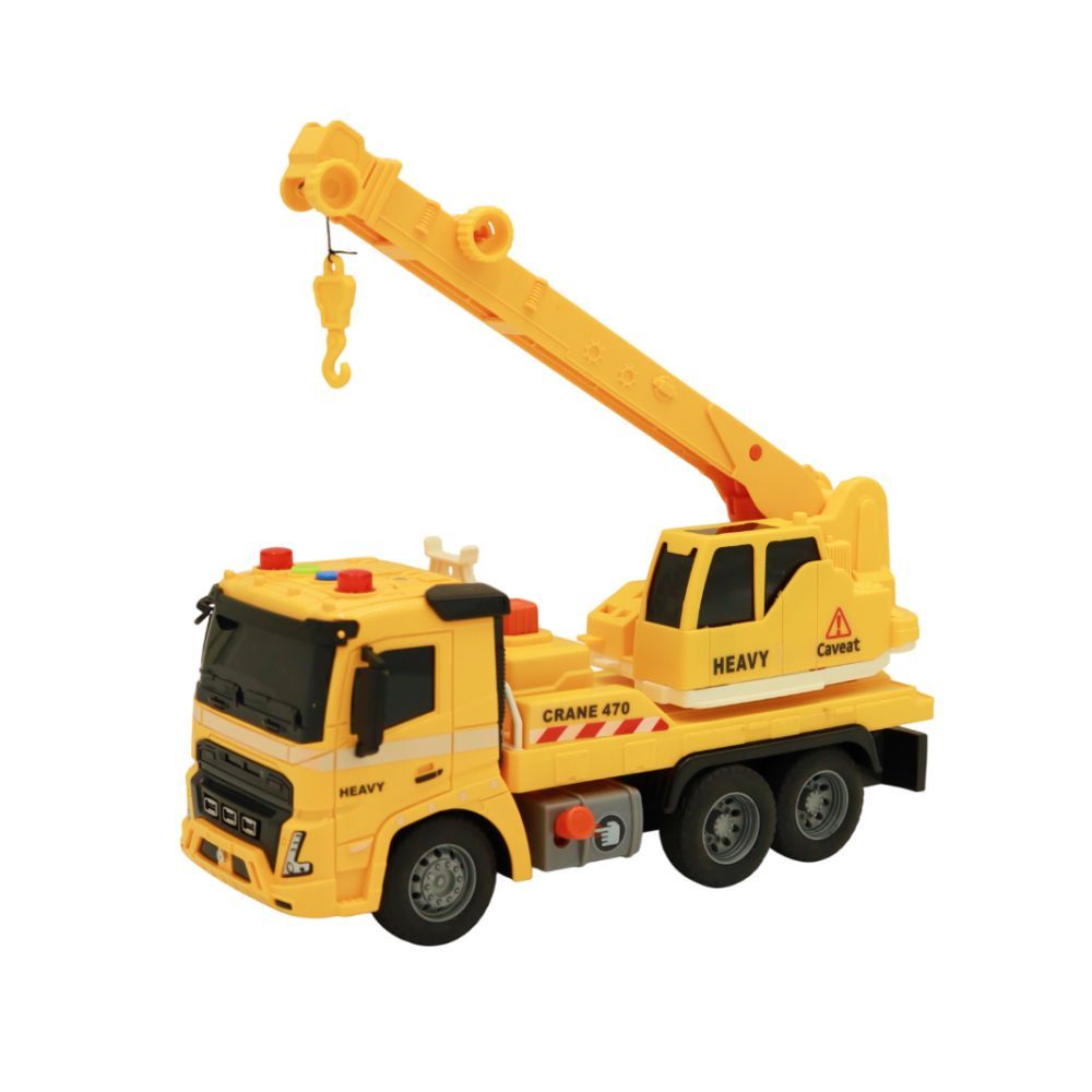 Автомобіль-кран інерційний зі світлом і звуком 1:16 в коробці  фото 3