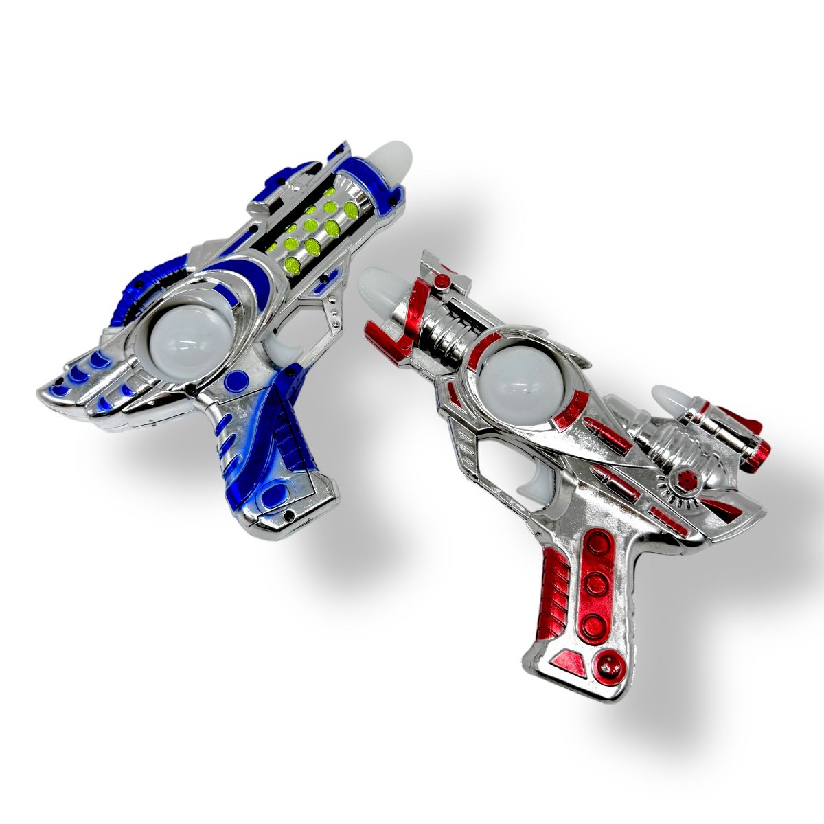 Пістолет, що світиться (на батарейках, червоний)  фото 3