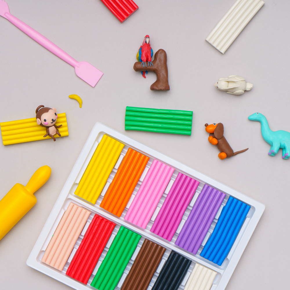 Пластилін прямокутний (12 кольорів)  фото 3
