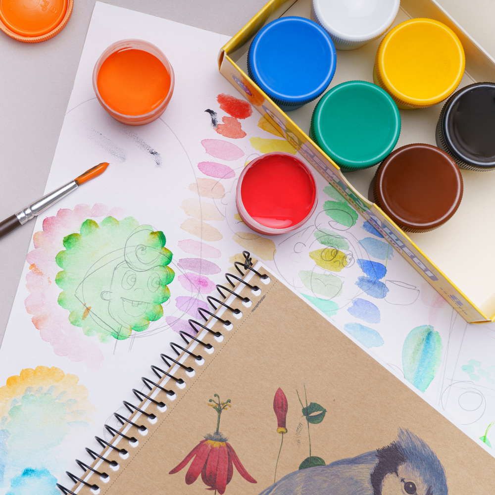 Фарби гуашеві 8 кольорів (різні кольори)  фото 3