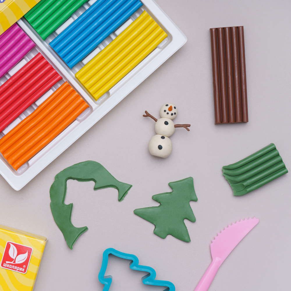 Пластилін прямокутний (10 кольорів)  фото 3