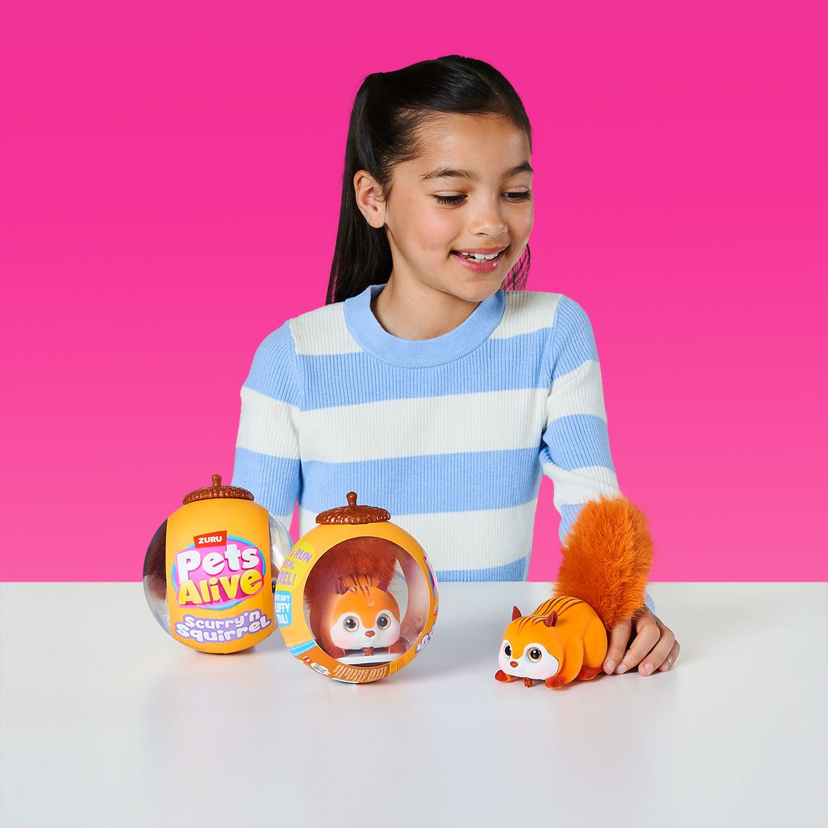 Інтерактивна іграшка PETS ALIVE S1 – БІЛОЧКА (помаранчевий)  фото 3