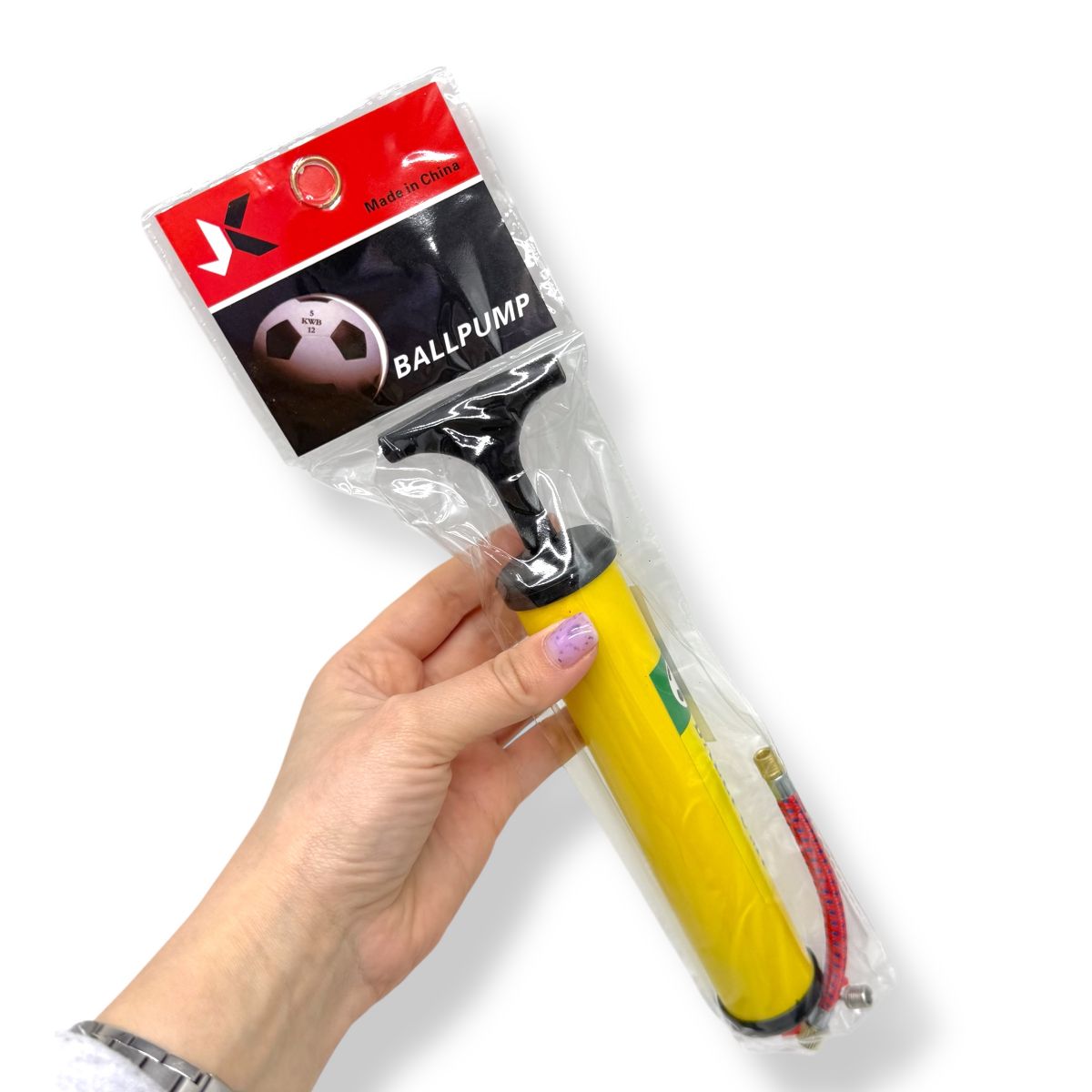 Насос для мячів 25 см у пакеті (ЗЕЛЕНИЙ)  фото 3