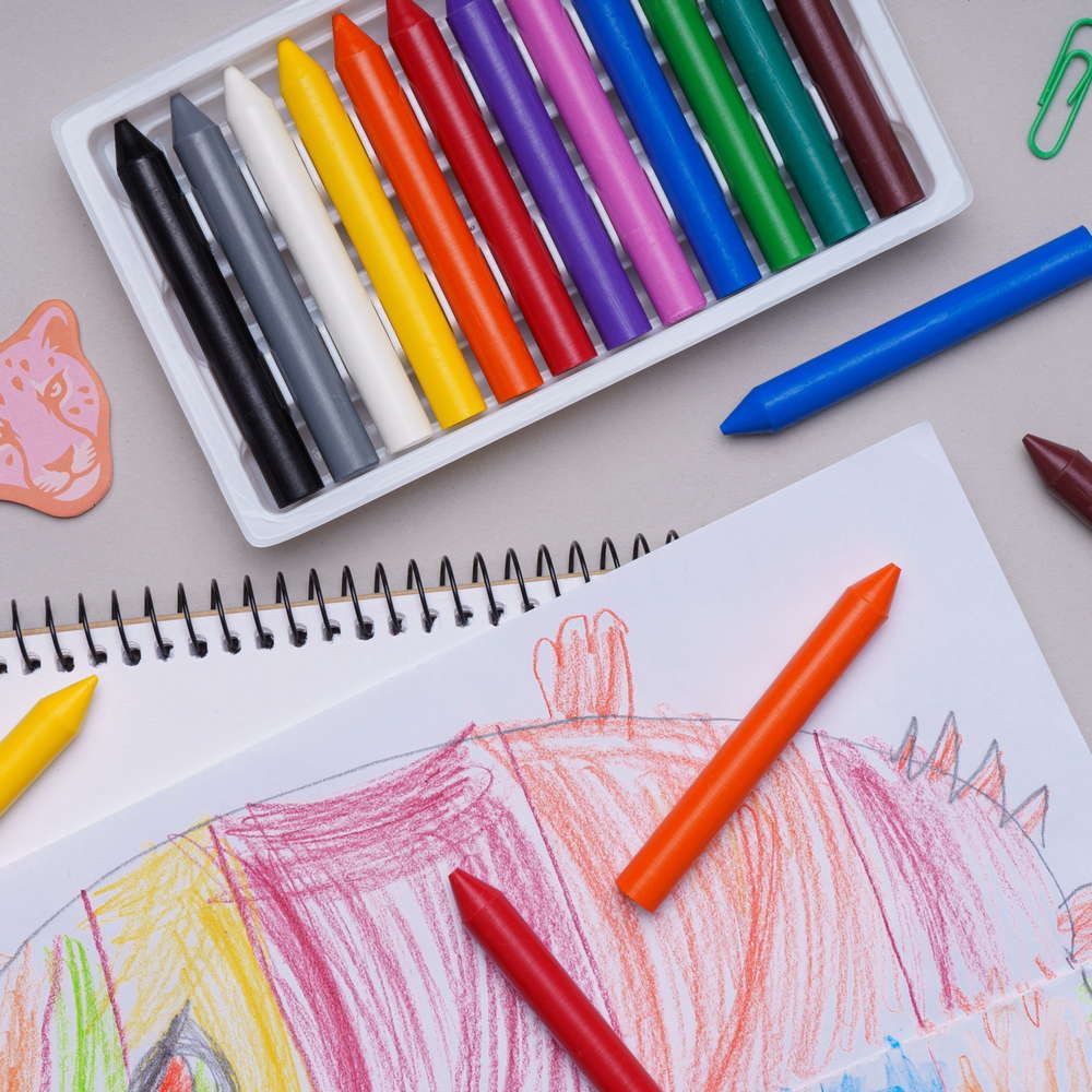 Олівці воскові Преміум 12 кольорів  фото 3