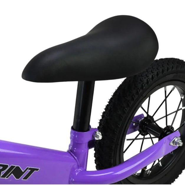 Велобіг (сталевий, колеса 12 дюймів надувні) фіолетовий  фото 3