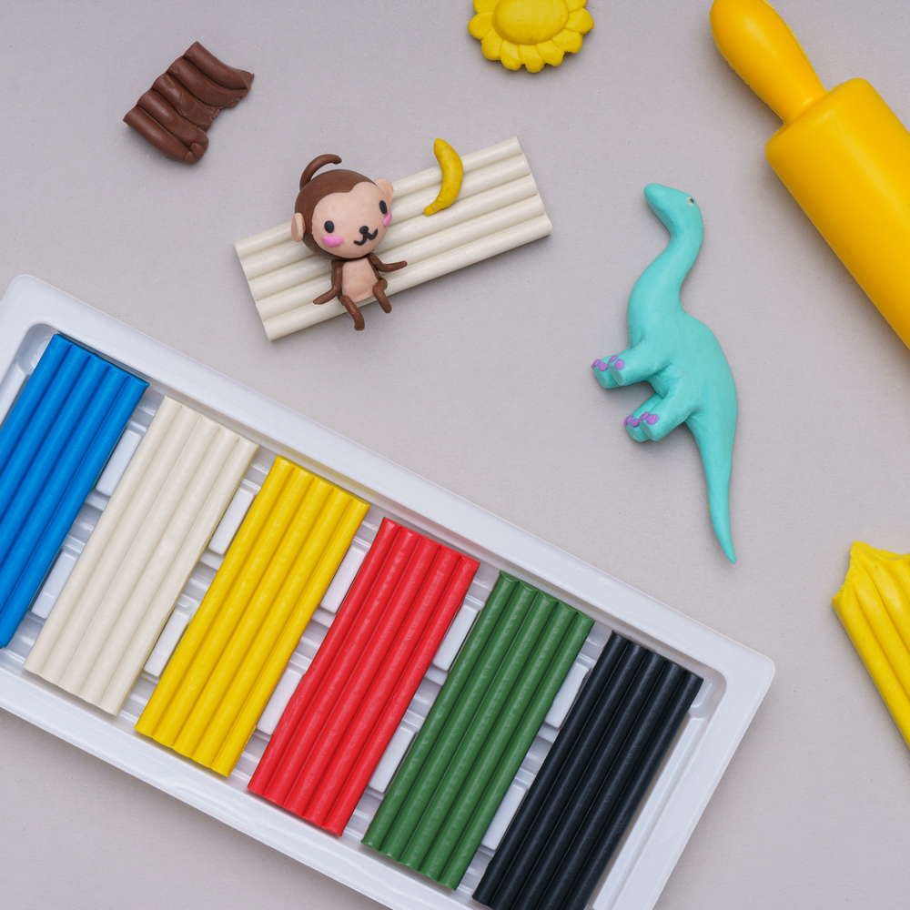 Пластилін прямокутний (6 кольорів у наборі)  фото 3