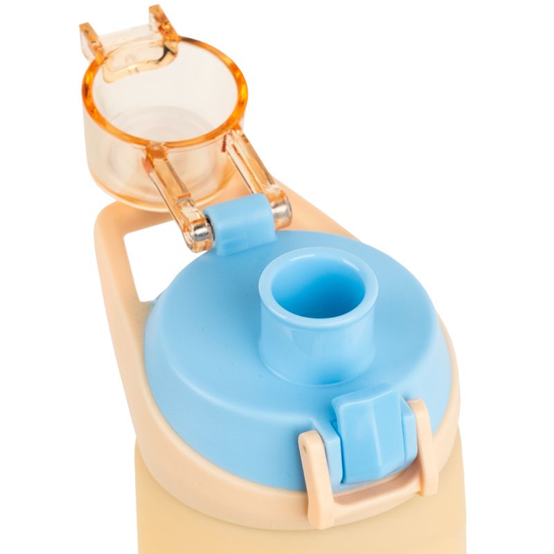 Пляшечка для води 760 мл, бежево-синя  фото 3