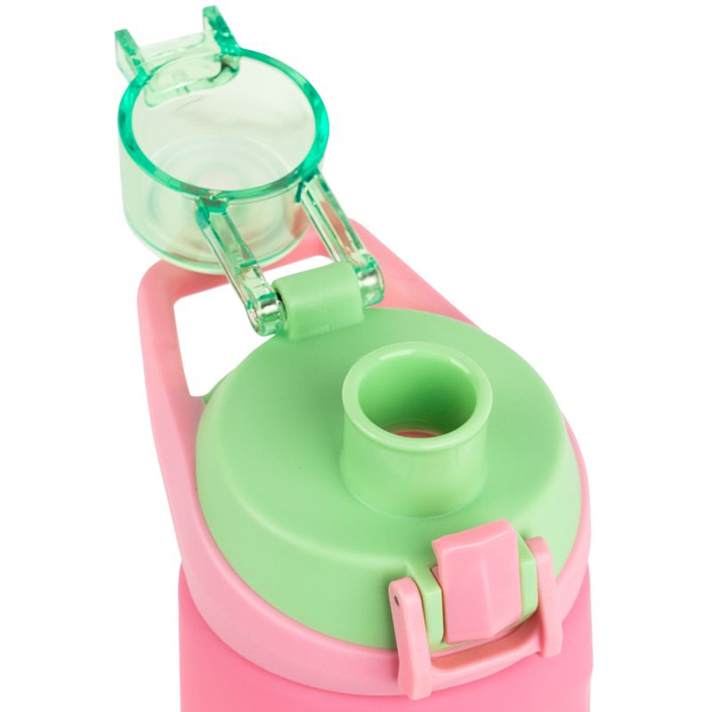 Пляшечка для води 760 мл, рожево-салатова  фото 3