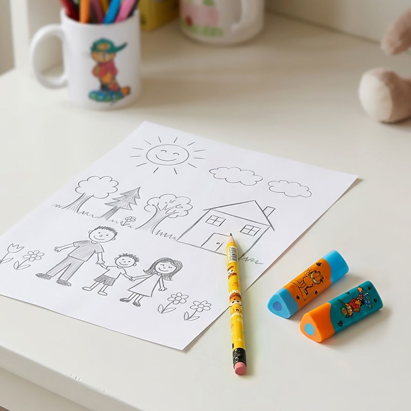 Гумка кольорова GF, асорті  фото 3