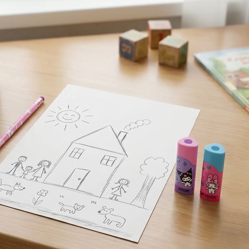 Гумка кольорова НK, асорті  фото 3