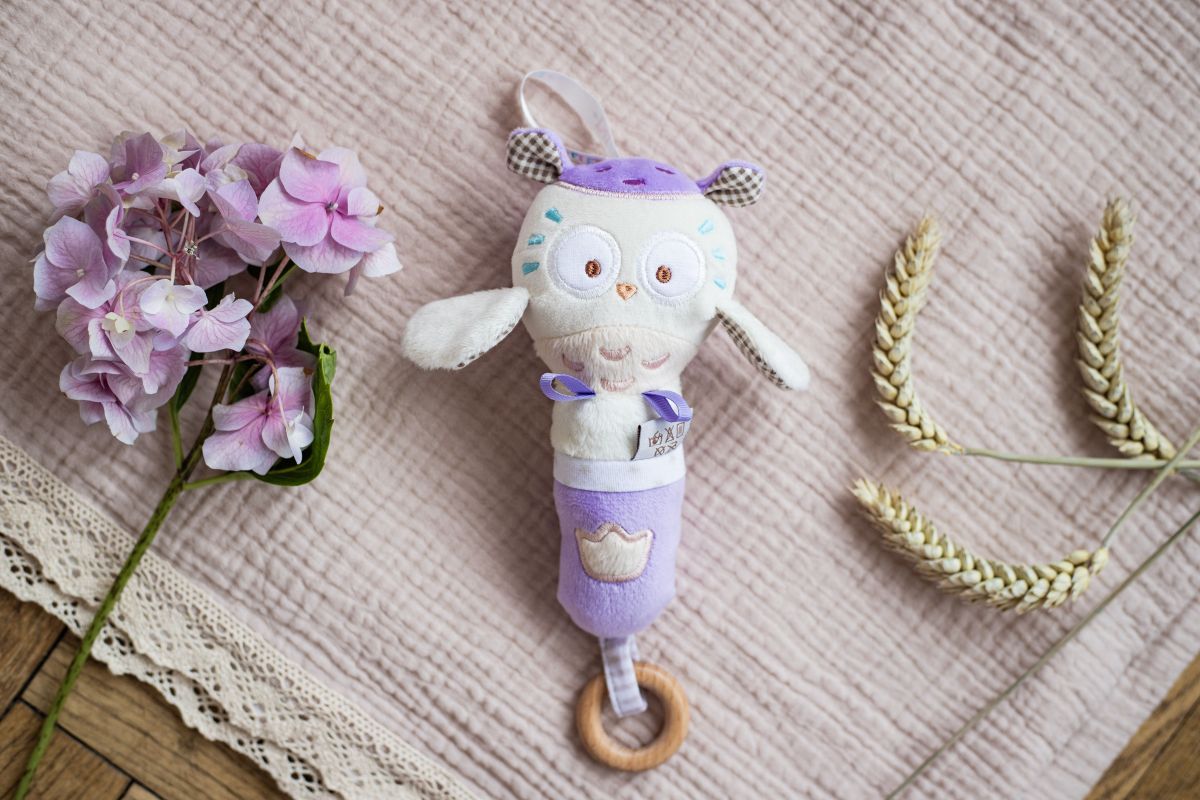 Іграшка - брязкальце сова Miя, ELFIKI  фото 3