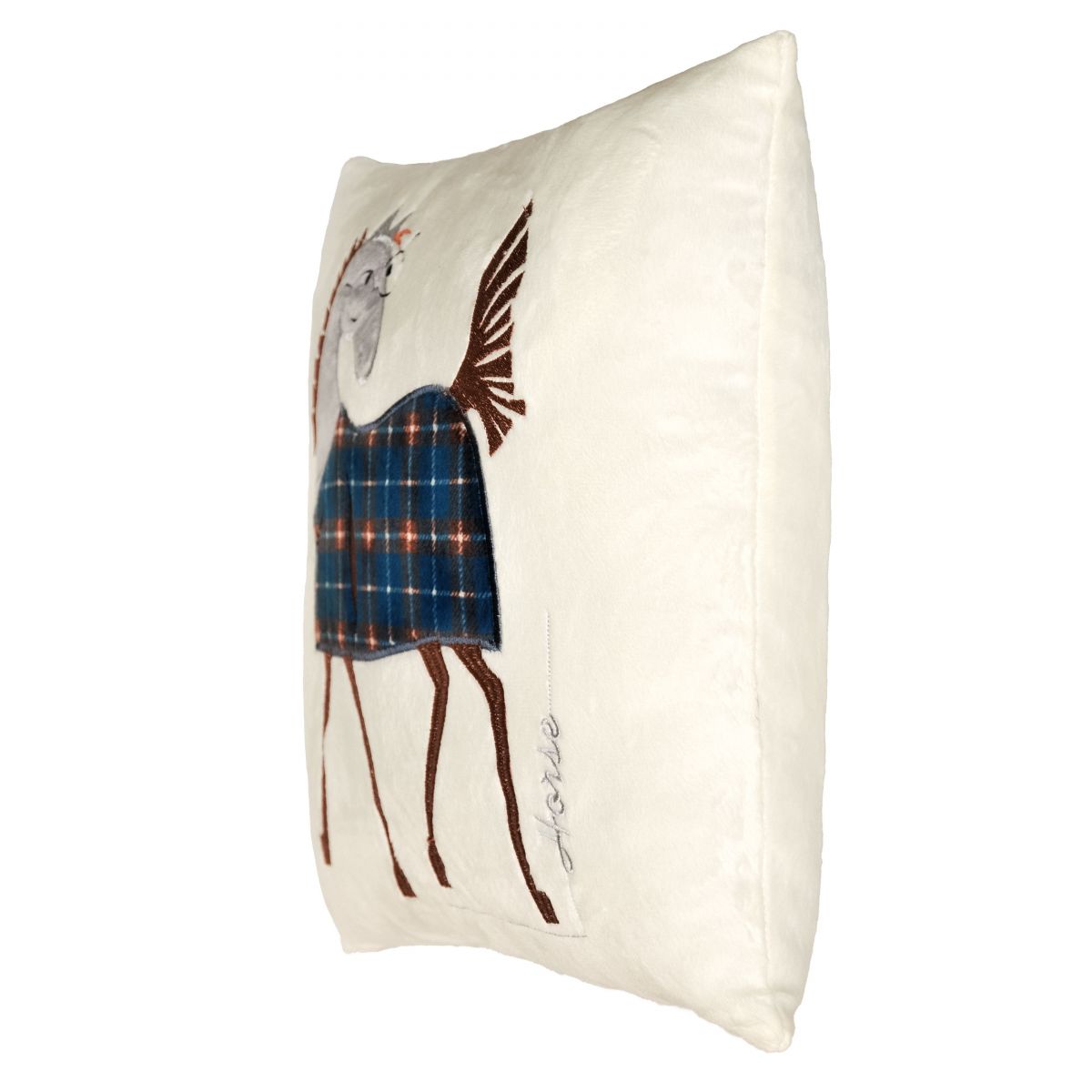 Мʼяка іграшка - подушка "Кінь в окулярах"  фото 3